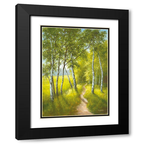 SUNDAY AFTERNOON II Black Modern Wood Framed Art Print with Double Matting by Smith, B.