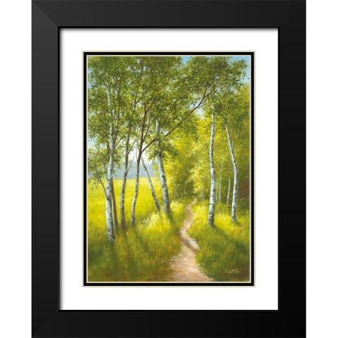 SUNDAY AFTERNOON II Black Modern Wood Framed Art Print with Double Matting by Smith, B.
