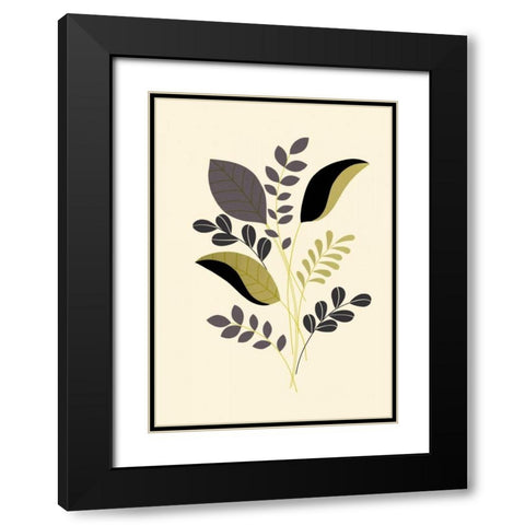 Citrus Stems II Black Modern Wood Framed Art Print with Double Matting by Design Show