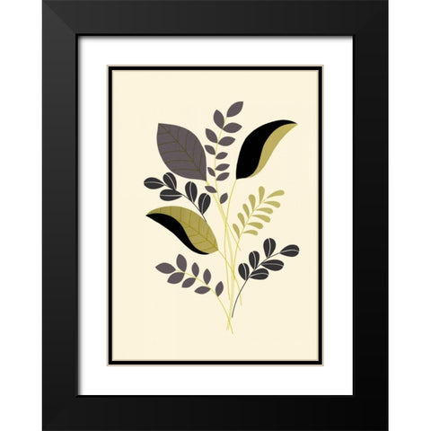 Citrus Stems II Black Modern Wood Framed Art Print with Double Matting by Design Show