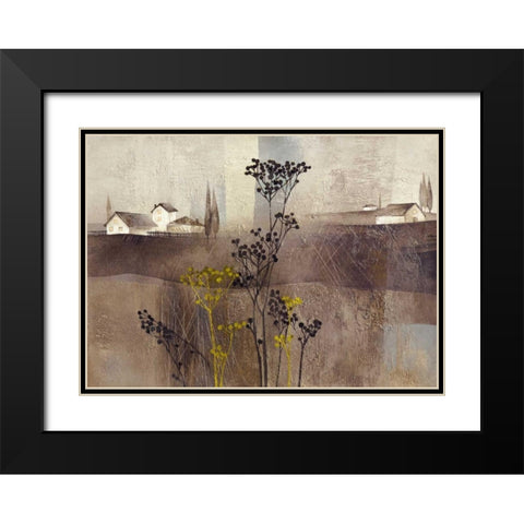 Tuscan Gold I Black Modern Wood Framed Art Print with Double Matting by Verbeek-Van Den Broek