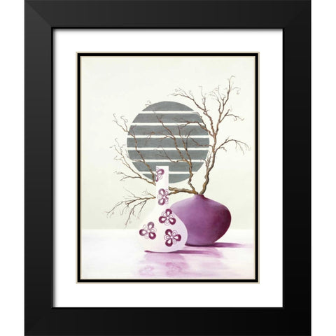 Purple Inspiration I Black Modern Wood Framed Art Print with Double Matting by Sedalia, David