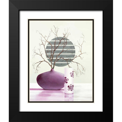 Purple Inspiration II Black Modern Wood Framed Art Print with Double Matting by Sedalia, David