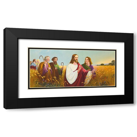 CHRISTUS IM Ã„HRENFELD Black Modern Wood Framed Art Print with Double Matting by Giovanni