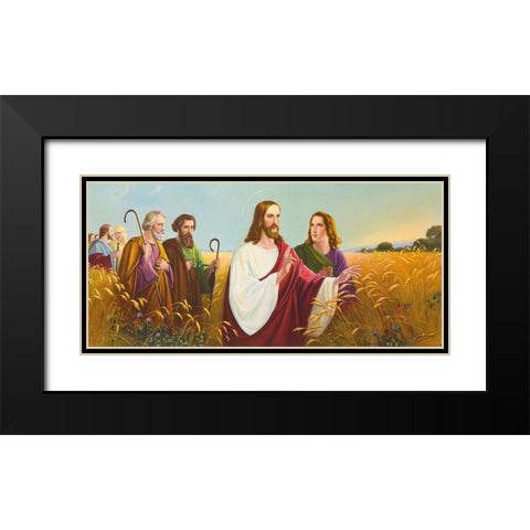 CHRISTUS IM Ã„HRENFELD Black Modern Wood Framed Art Print with Double Matting by Giovanni