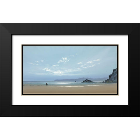 EBB TIDE I Black Modern Wood Framed Art Print with Double Matting by Lee, Spencer