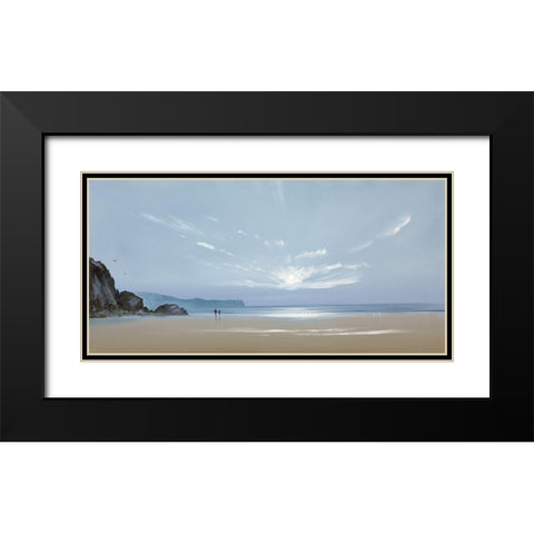 EBB TIDE II Black Modern Wood Framed Art Print with Double Matting by Lee, Spencer