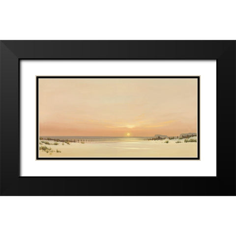 DISTANT SHORES I Black Modern Wood Framed Art Print with Double Matting by Lee, Spencer