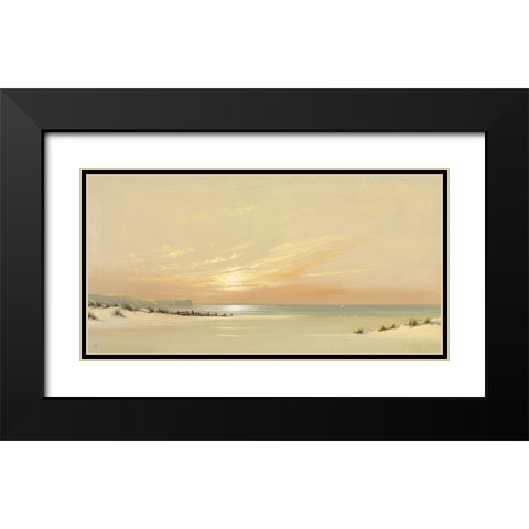 DISTANT SHORES II Black Modern Wood Framed Art Print with Double Matting by Lee, Spencer