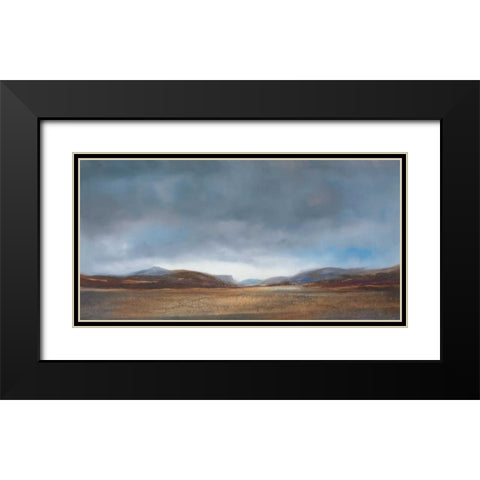 Hillside Vista II Black Modern Wood Framed Art Print with Double Matting by Dworok, Peter
