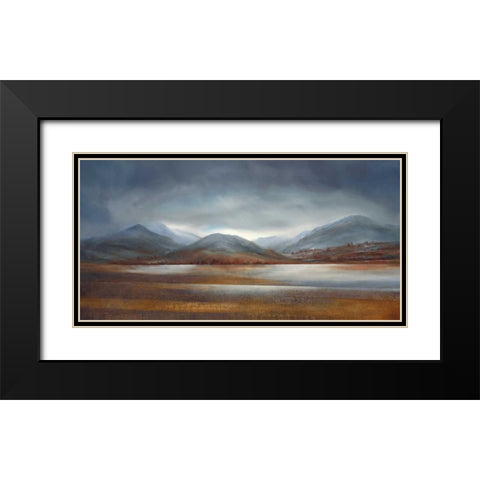 Natures Garden Black Modern Wood Framed Art Print with Double Matting by Dworok, Peter