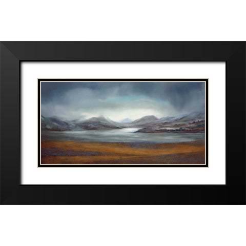 City Retreat Black Modern Wood Framed Art Print with Double Matting by Dworok, Peter