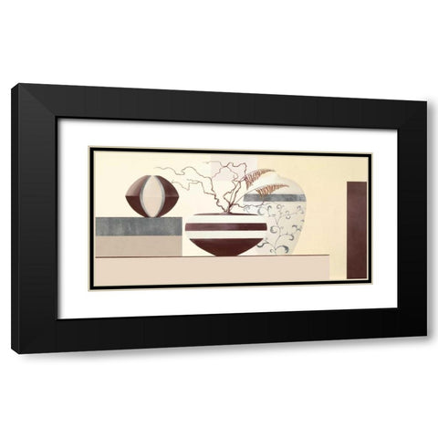 Timeless Twigs II Black Modern Wood Framed Art Print with Double Matting by Sedalia, David