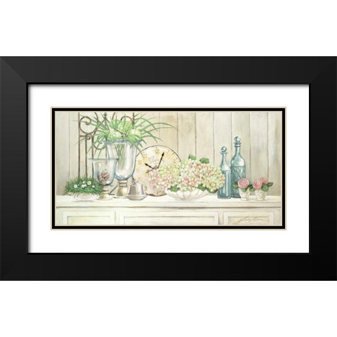 Timeless Black Modern Wood Framed Art Print with Double Matting by Moore, Linda