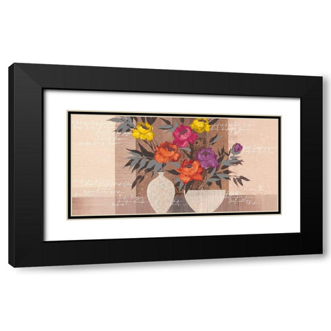COLOR BEAUTY I Black Modern Wood Framed Art Print with Double Matting by Christina