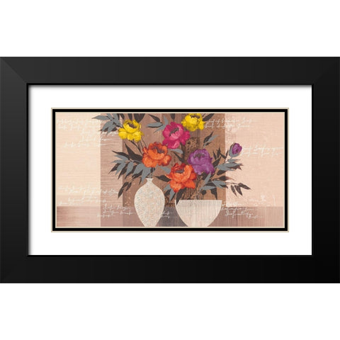 COLOR BEAUTY I Black Modern Wood Framed Art Print with Double Matting by Christina