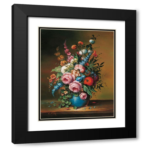 DUTCH STYLE CLASSICS II Black Modern Wood Framed Art Print with Double Matting by Pila