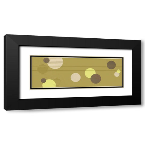 Cosmic Orbs I Black Modern Wood Framed Art Print with Double Matting by Design Show