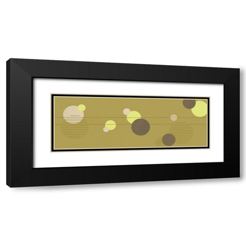 Cosmic Orbs III Black Modern Wood Framed Art Print with Double Matting by Design Show