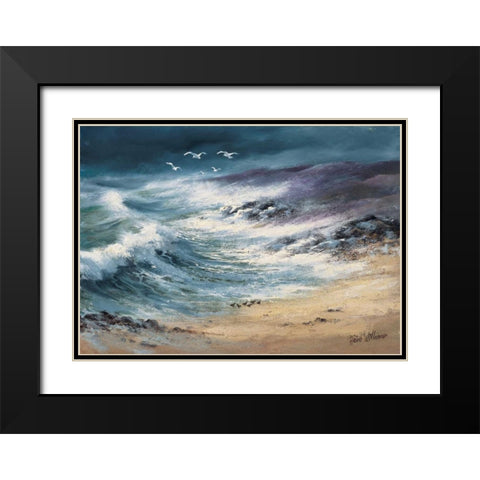 At the sea II Black Modern Wood Framed Art Print with Double Matting by Withaar, Reint