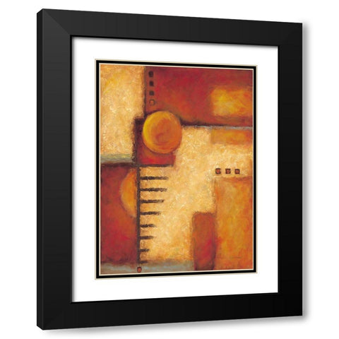 Orange IV Black Modern Wood Framed Art Print with Double Matting by Kaufman, Judy