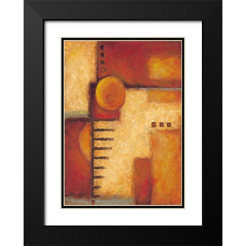 Orange IV Black Modern Wood Framed Art Print with Double Matting by Kaufman, Judy