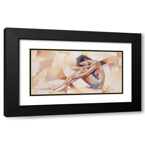 Judith Black Modern Wood Framed Art Print with Double Matting by Renee