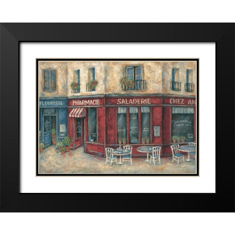 Saladerie Black Modern Wood Framed Art Print with Double Matting by Kaufman, Judy