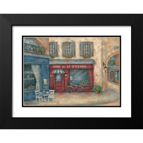 Vins St. Etienne Black Modern Wood Framed Art Print with Double Matting by Kaufman, Judy