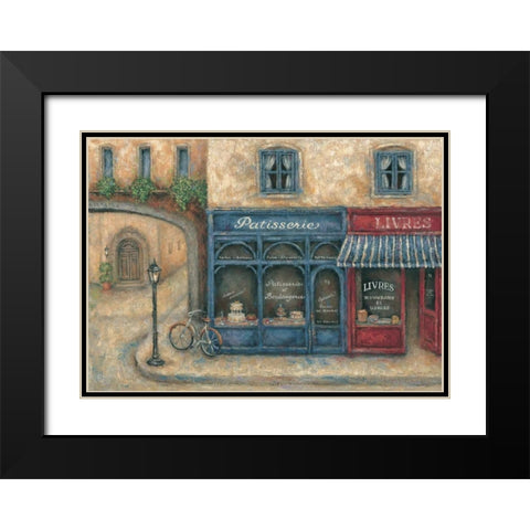 Patisserie Black Modern Wood Framed Art Print with Double Matting by Kaufman, Judy