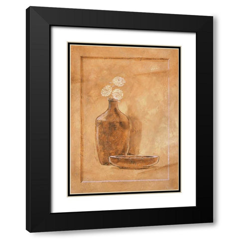 Royal brown II Black Modern Wood Framed Art Print with Double Matting by Renee