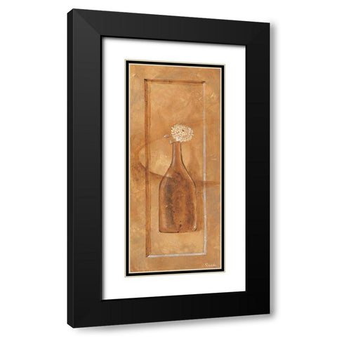 Royal brown III Black Modern Wood Framed Art Print with Double Matting by Renee