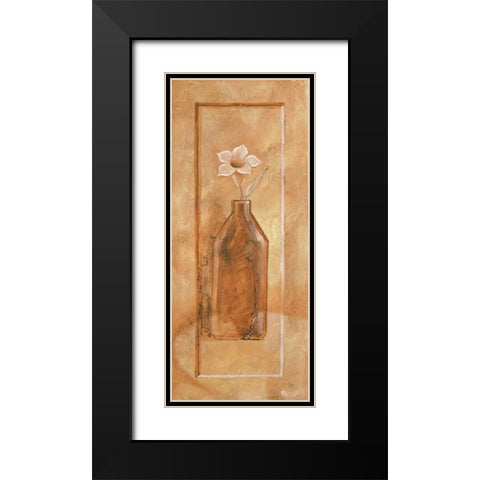 Royal brown VI Black Modern Wood Framed Art Print with Double Matting by Renee