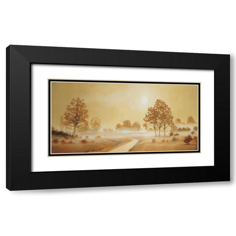 Misty landscape II Black Modern Wood Framed Art Print with Double Matting by Nauts, Frans