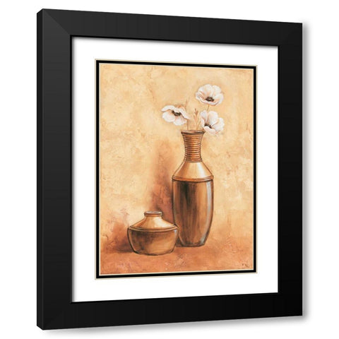 Daisy in vase II Black Modern Wood Framed Art Print with Double Matting by Nauts, Frans