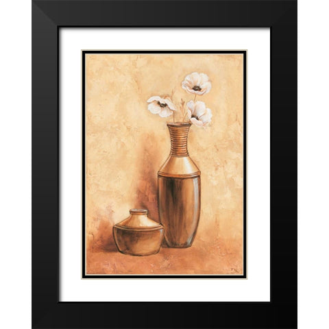 Daisy in vase II Black Modern Wood Framed Art Print with Double Matting by Nauts, Frans