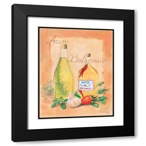 Balsamico Black Modern Wood Framed Art Print with Double Matting by Jasper