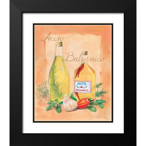 Balsamico Black Modern Wood Framed Art Print with Double Matting by Jasper