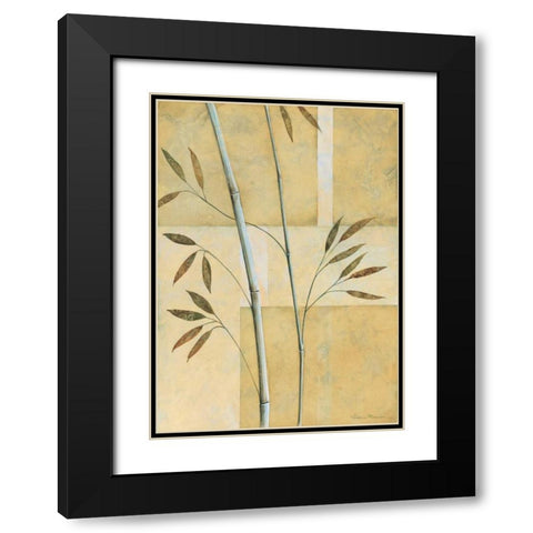 Bamboo II Black Modern Wood Framed Art Print with Double Matting by Prosnov, Valerie
