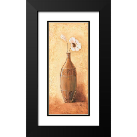 Morning Daisy III Black Modern Wood Framed Art Print with Double Matting by Nauts, Frans