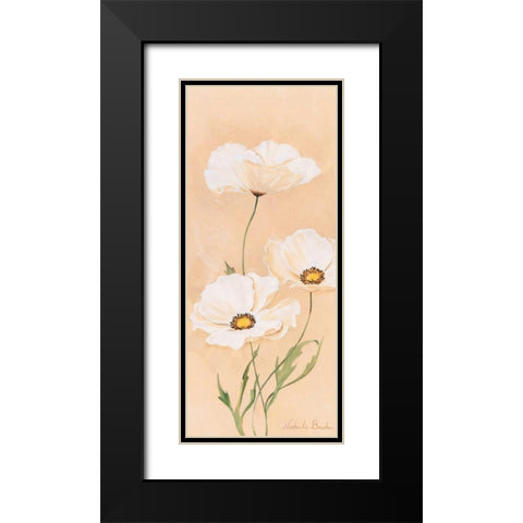 White poppy I Black Modern Wood Framed Art Print with Double Matting by Boucher, Nathalie