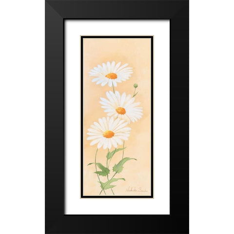 White margarite I Black Modern Wood Framed Art Print with Double Matting by Boucher, Nathalie