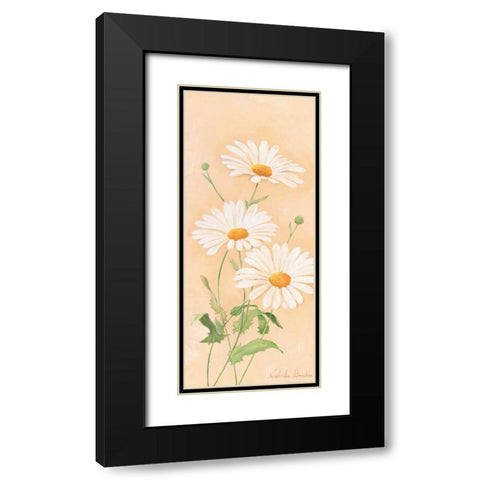 White margarite III Black Modern Wood Framed Art Print with Double Matting by Boucher, Nathalie