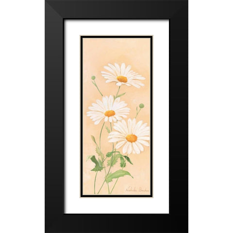 White margarite III Black Modern Wood Framed Art Print with Double Matting by Boucher, Nathalie