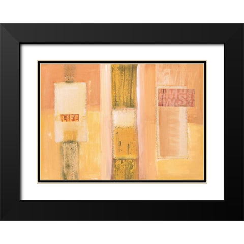 Harmony I Black Modern Wood Framed Art Print with Double Matting by Gehring, Irmtraud