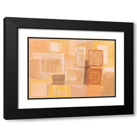 Harmony II Black Modern Wood Framed Art Print with Double Matting by Gehring, Irmtraud