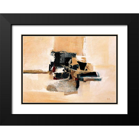 Structure II Black Modern Wood Framed Art Print with Double Matting by Christiaans, Dien