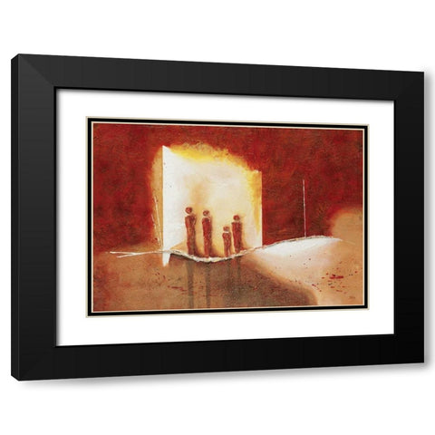 Far away I Black Modern Wood Framed Art Print with Double Matting by Christiaans, Dien