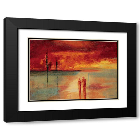 Far away II Black Modern Wood Framed Art Print with Double Matting by Christiaans, Dien