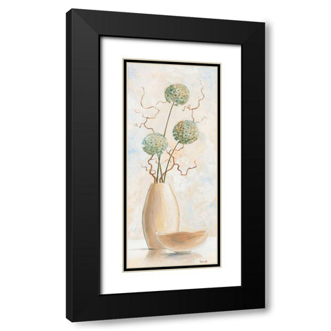 Vases with pastel III Black Modern Wood Framed Art Print with Double Matting by Renee